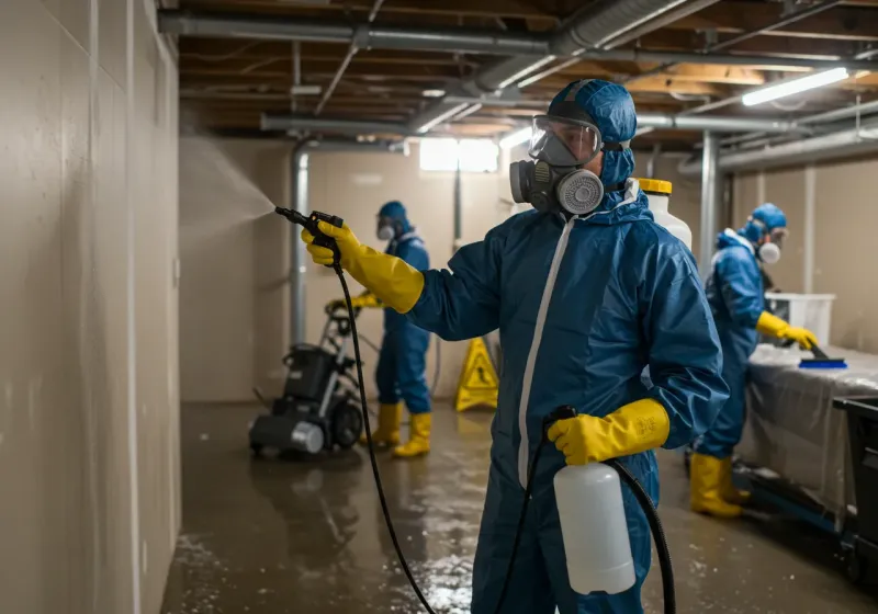 Basement Sanitization and Antimicrobial Treatment process in Forest Hills, PA